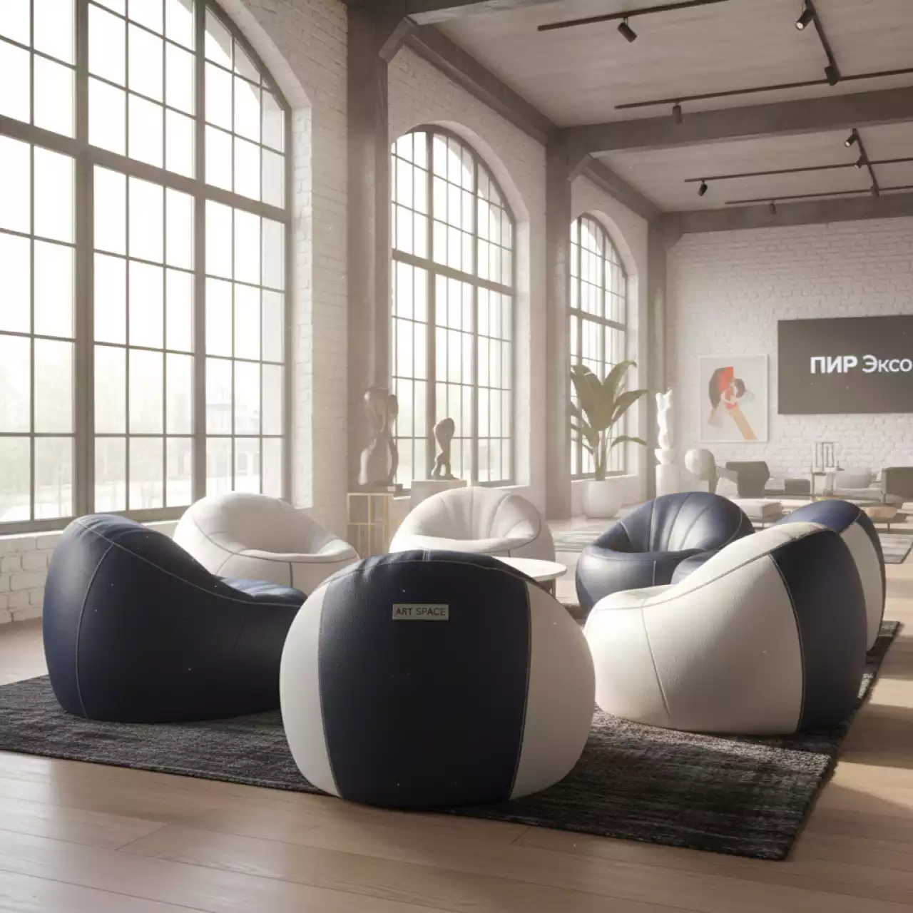 Аренда Футбольные пуфы в Mantera Supreme — ART SPACE