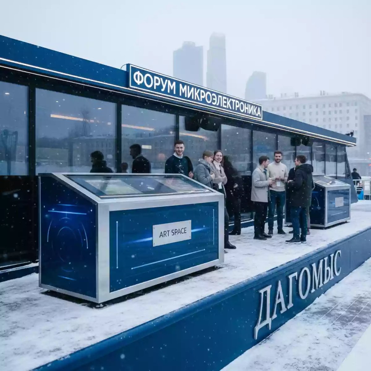 Аренда Футбольный аттракцион на теплоходе «Дагомыс» для форума Микроэлектроника — ART SPACE
