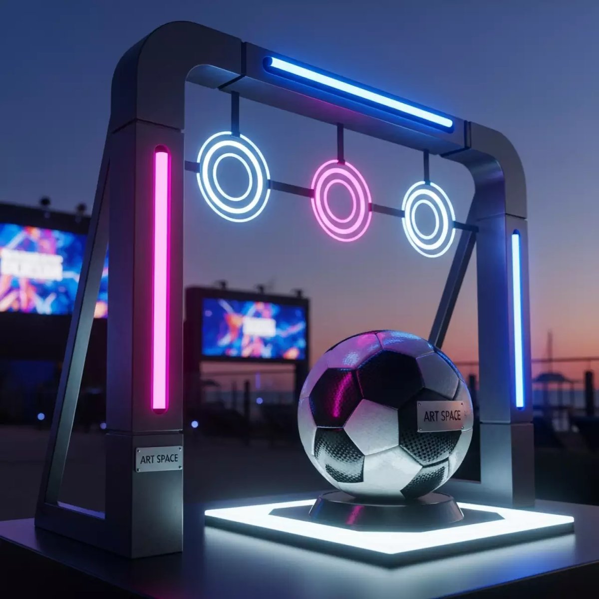 Аренда Футбол точный гол мяч на пляжных клубах Хосты — ART SPACE