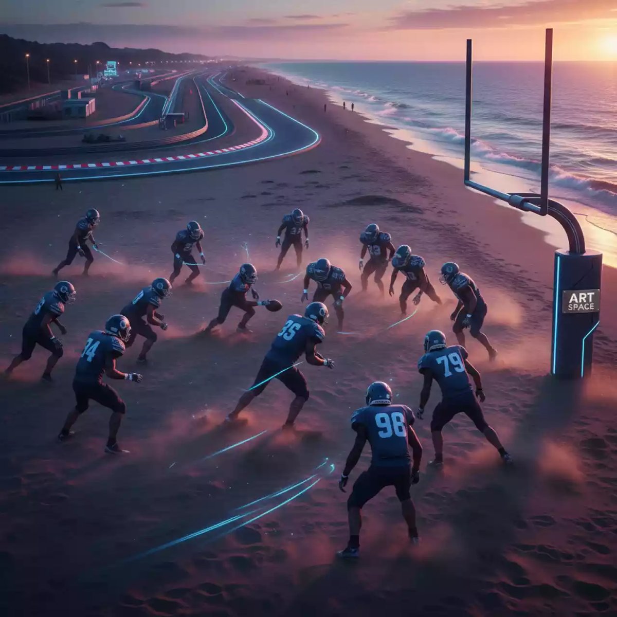 Аренда Футбола американский на пляже «Мандарин» — ART SPACE