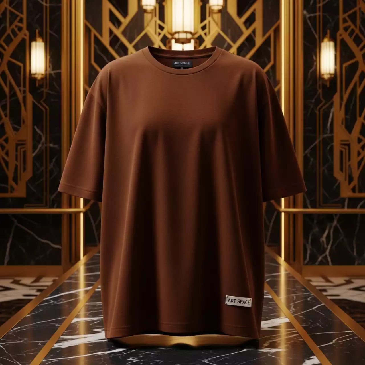 Аренда Футболка Oversize коричневая Freedom в Golden Tulip Rosa Khutor — ART SPACE