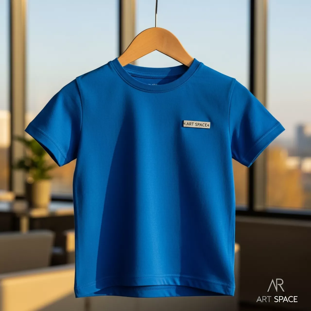 Аренда Футболка под нанесение логотипа REGENT FIT KIDS детская ярко синяя на рост 96–104 см в ресторане «La Terrazza» — ART SPACE