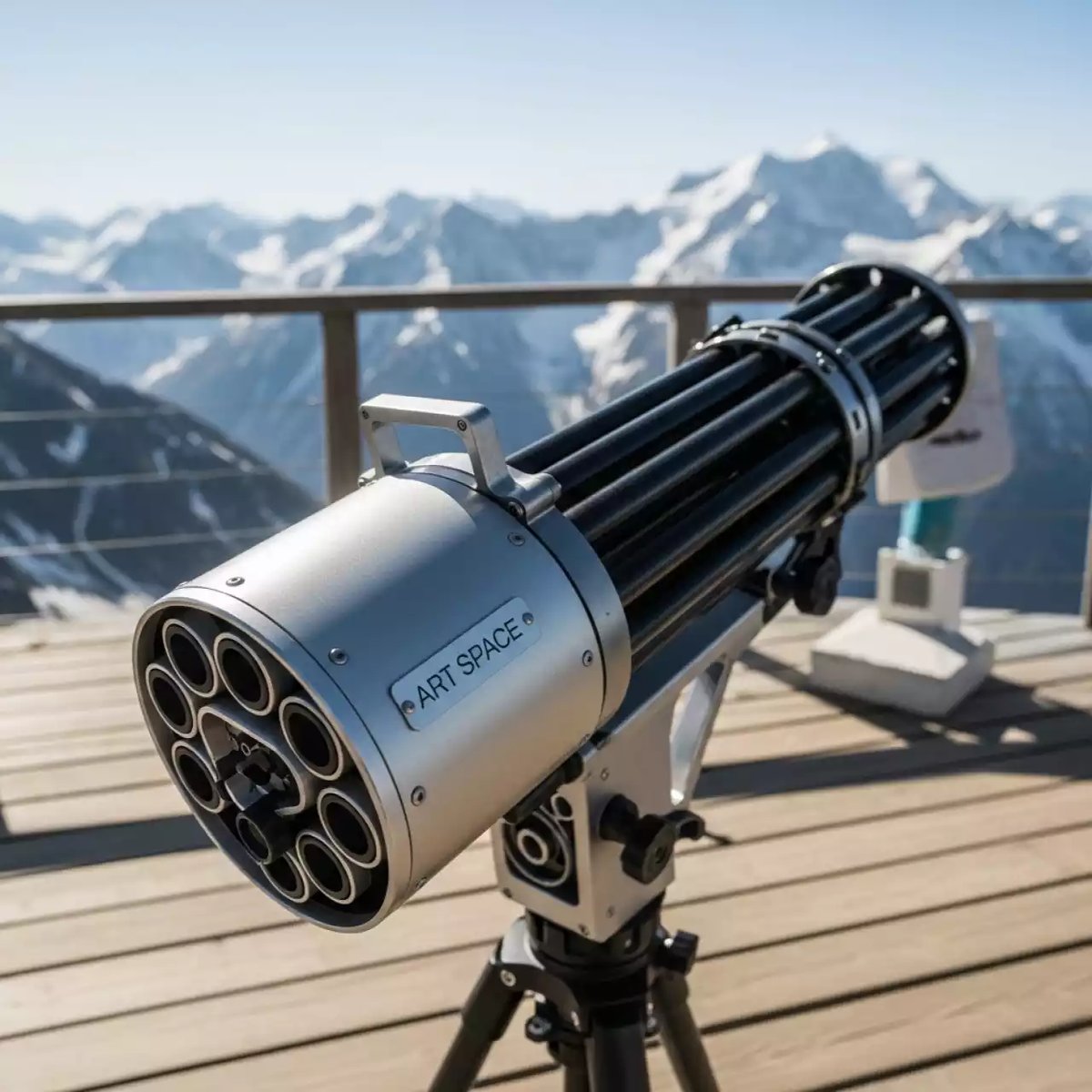 Аренда Футболкомет 30 ствольный на площадке Rosa Peak (2320м) — ART SPACE