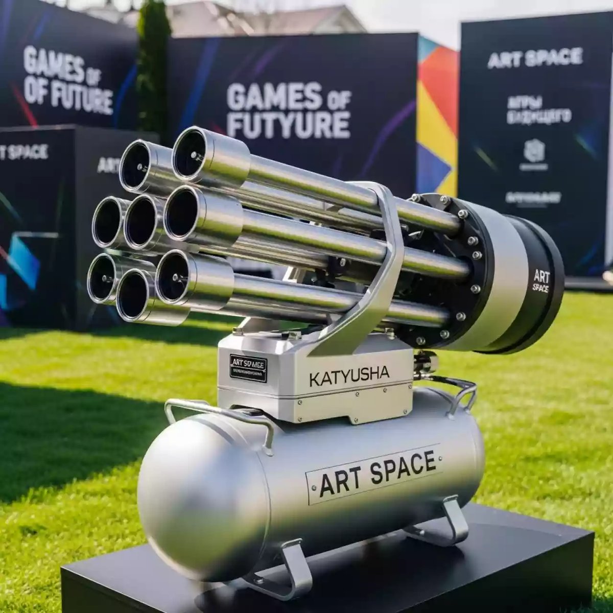 Аренда Футболкомет Катюша 8 40 аккумуляторный компрессорный на вилле «Анна» — ART SPACE