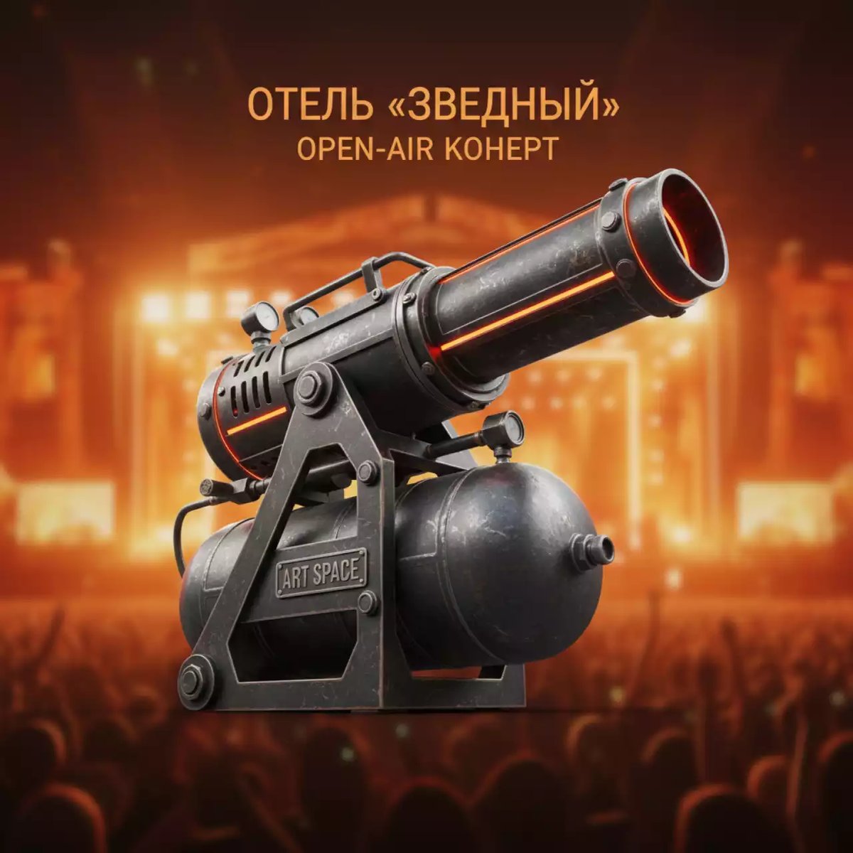 Аренда Футболкомет ручной с баллоном в отеле «Звездный» — ART SPACE