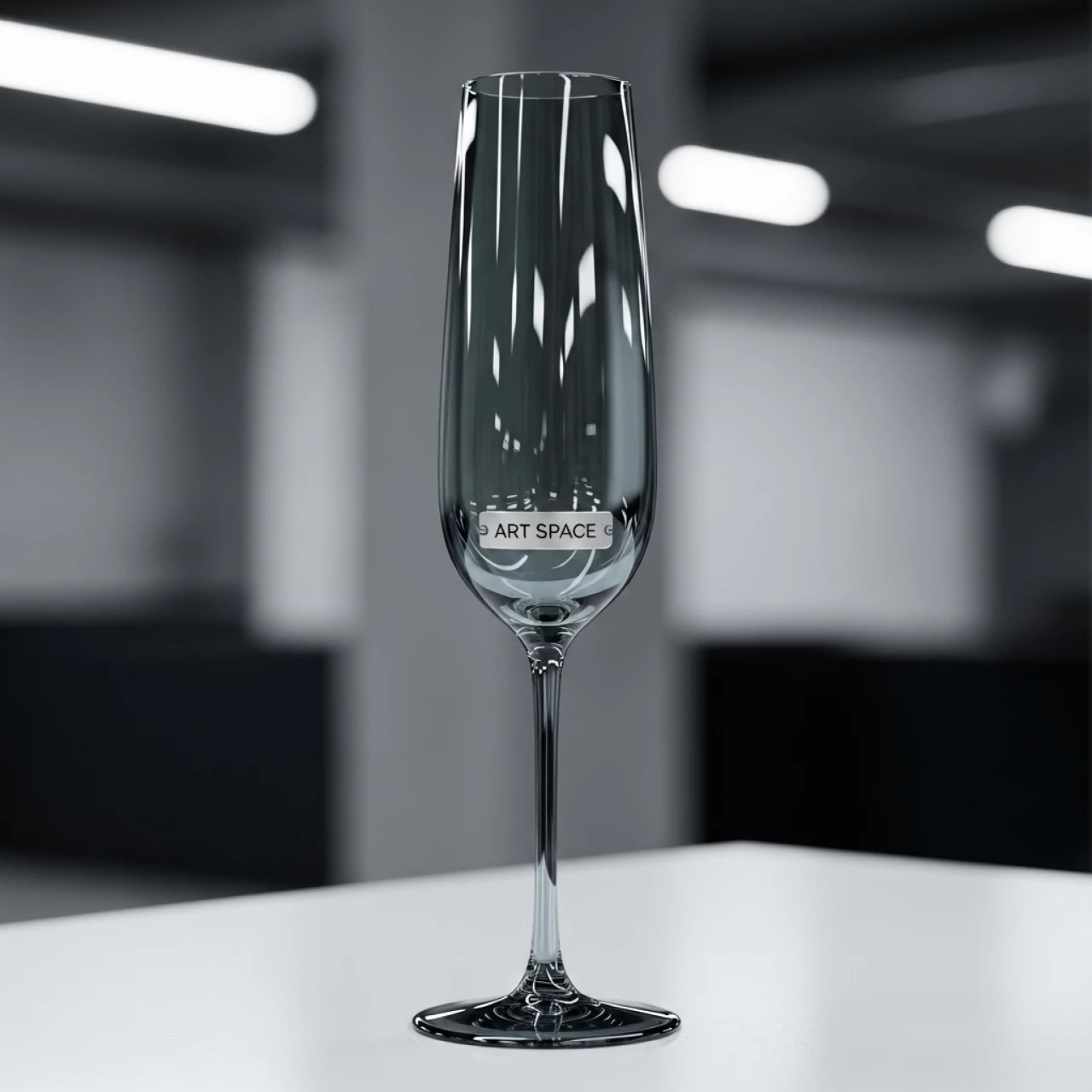Аренда Фужер для шампанского Лира дымчатый в VK Stadium Sirius — ART SPACE