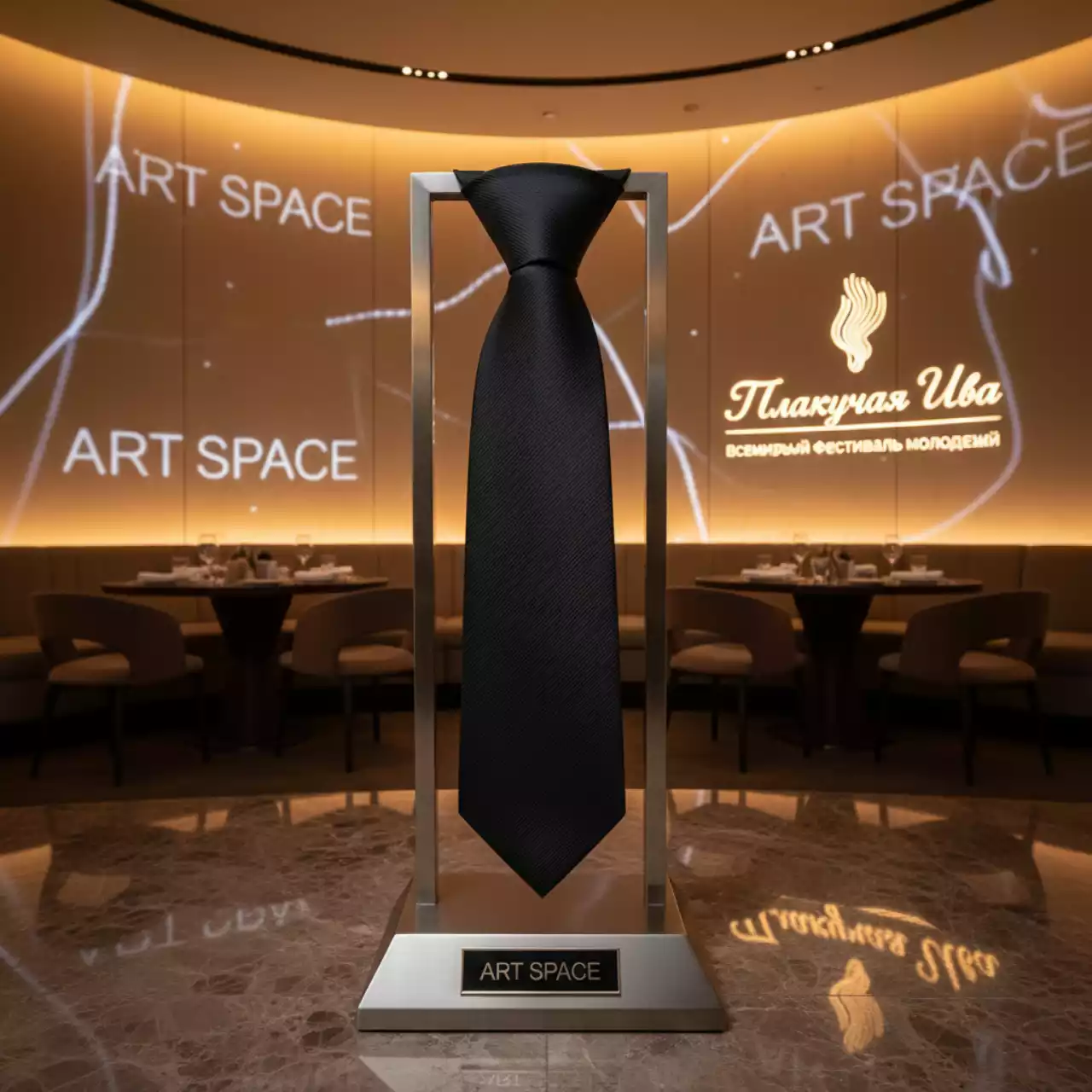 Аренда Галстук черный в ресторане «Плакучая Ива» — ART SPACE