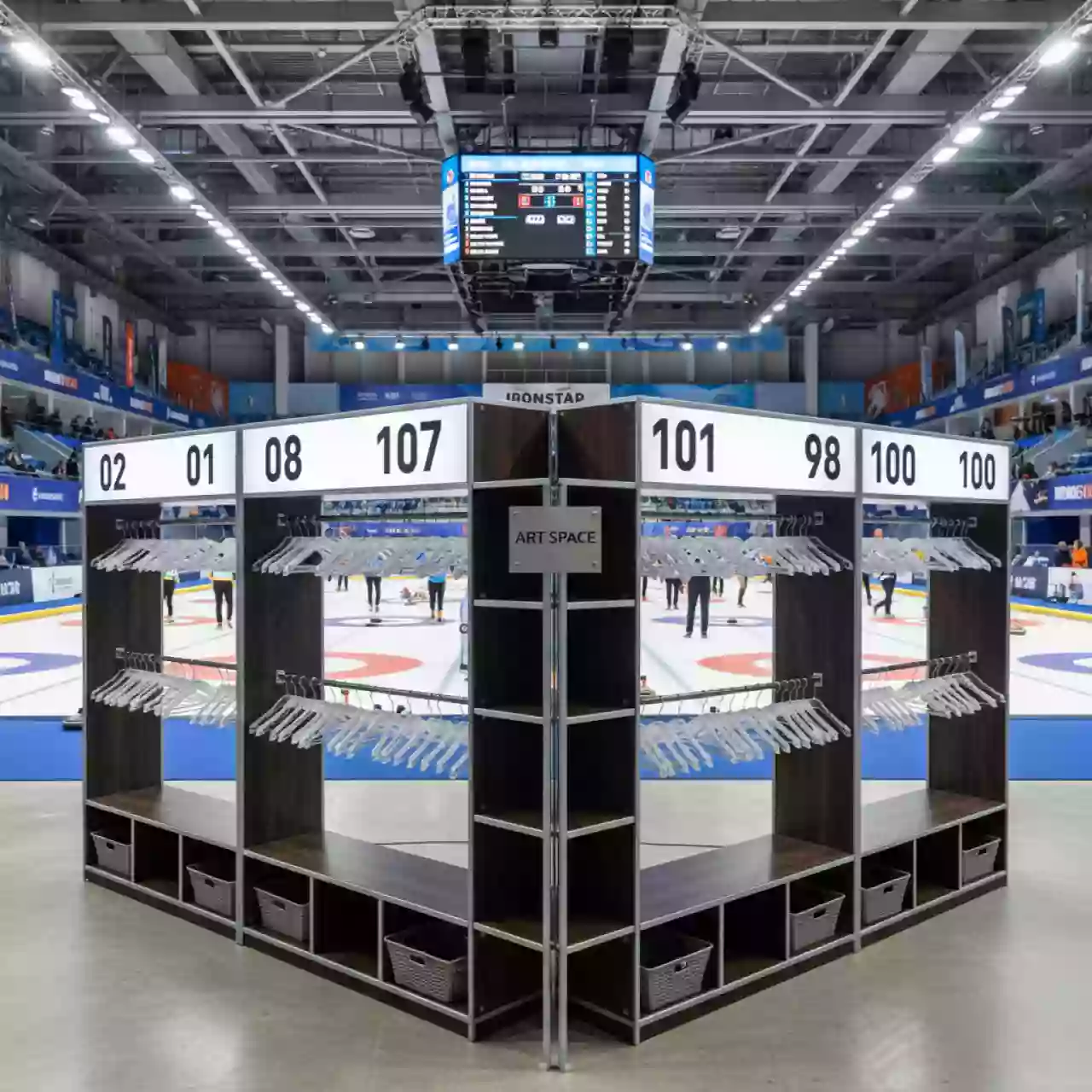 Аренда Гардероб до 100 мест в Керлинговом центре «Ледяной куб» — ART SPACE