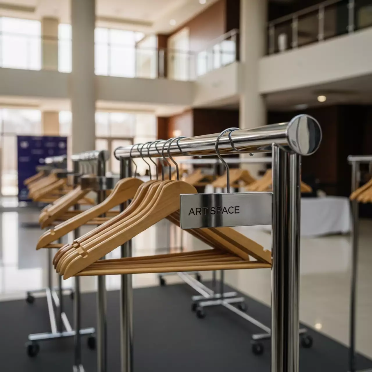 Аренда Гардероб мобильный для конференции в санатории «Октябрьский» — ART SPACE