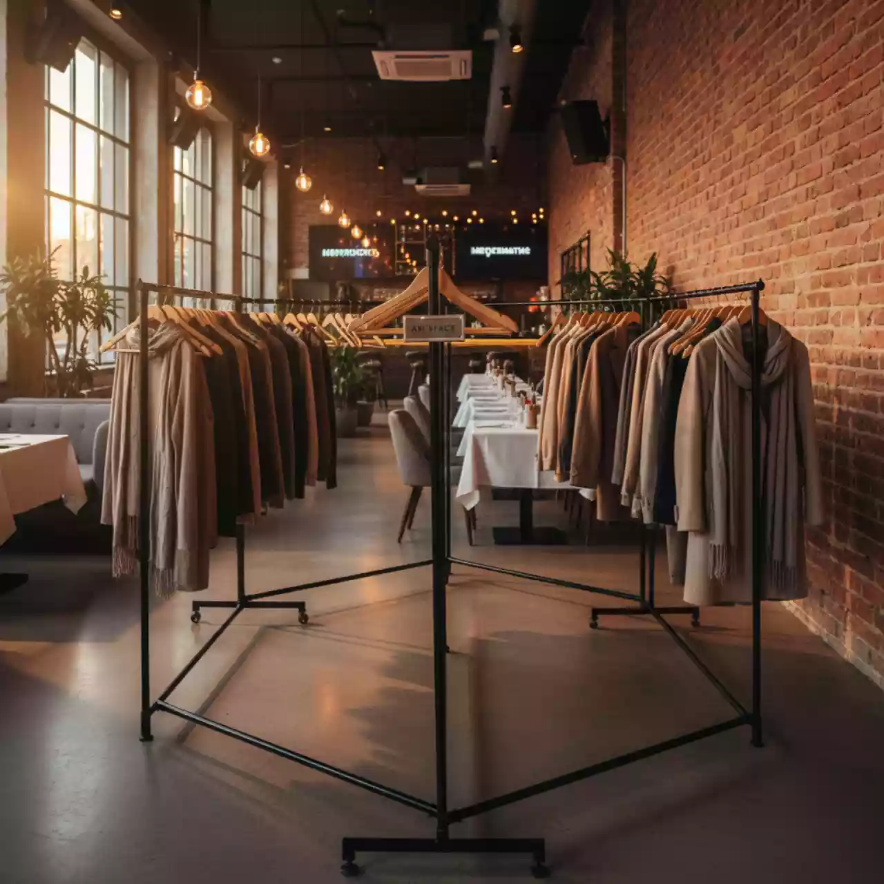 Аренда Гардероб выездной эконом в ресторане «Sanremo» — ART SPACE