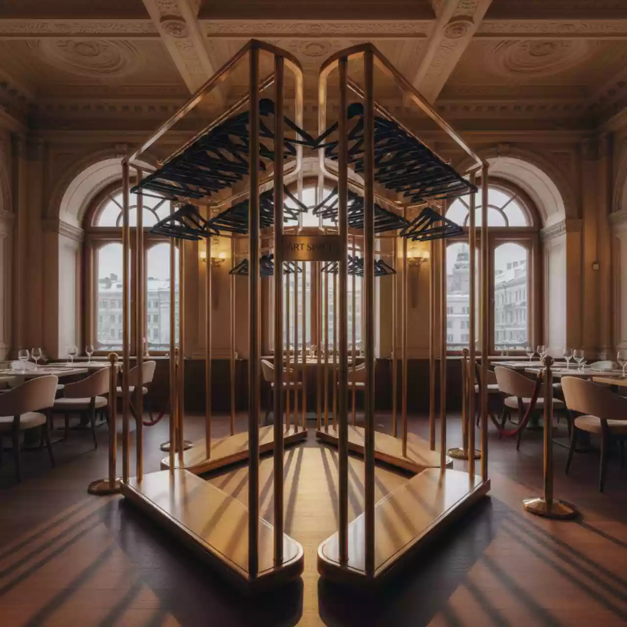 Аренда Гардероб выездной Премиальный в ресторане «D.O.M» — ART SPACE