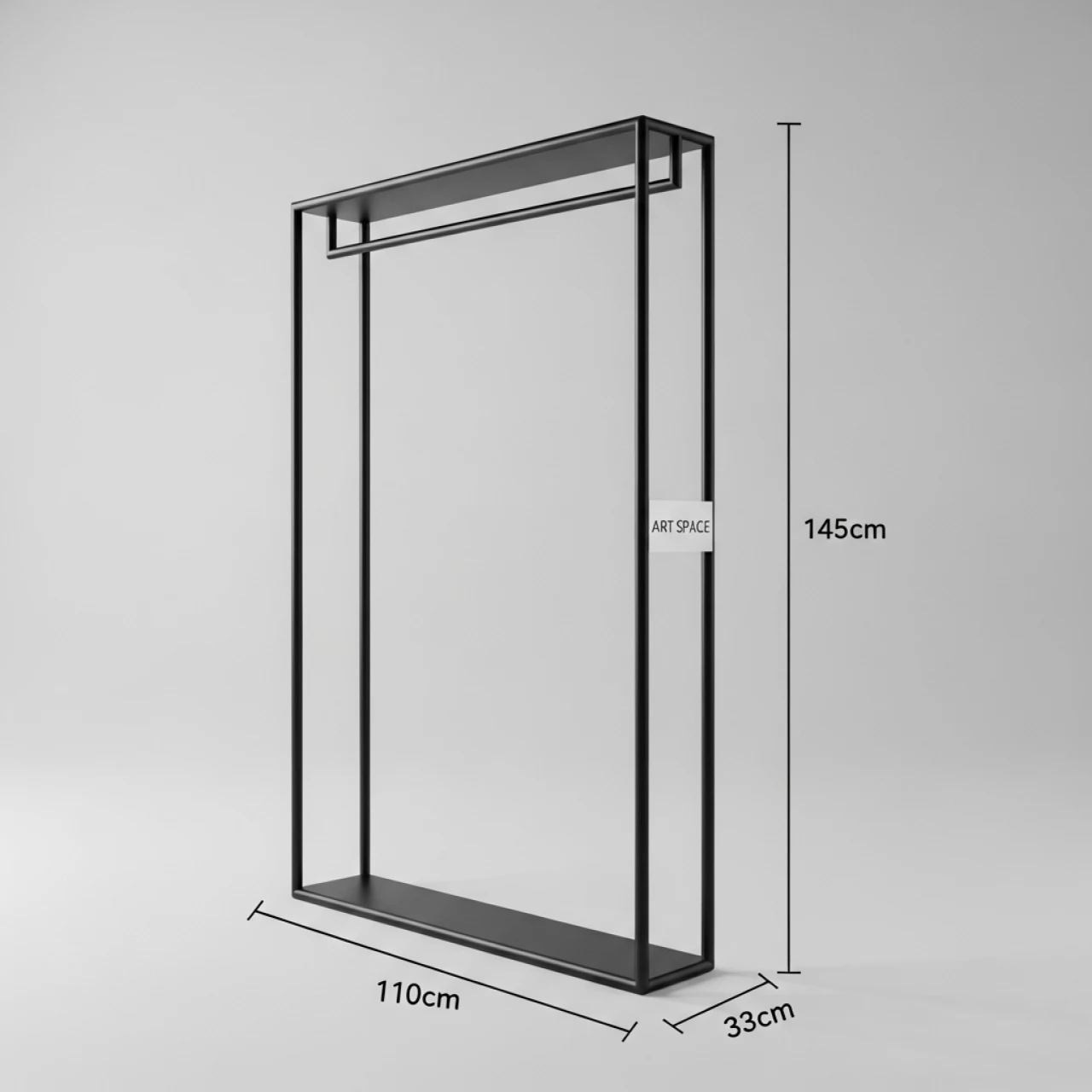 Аренда Гардероб W 21 Helex Home стальная труба чёрный 110х33х145 см в Stella di Mosca — ART SPACE