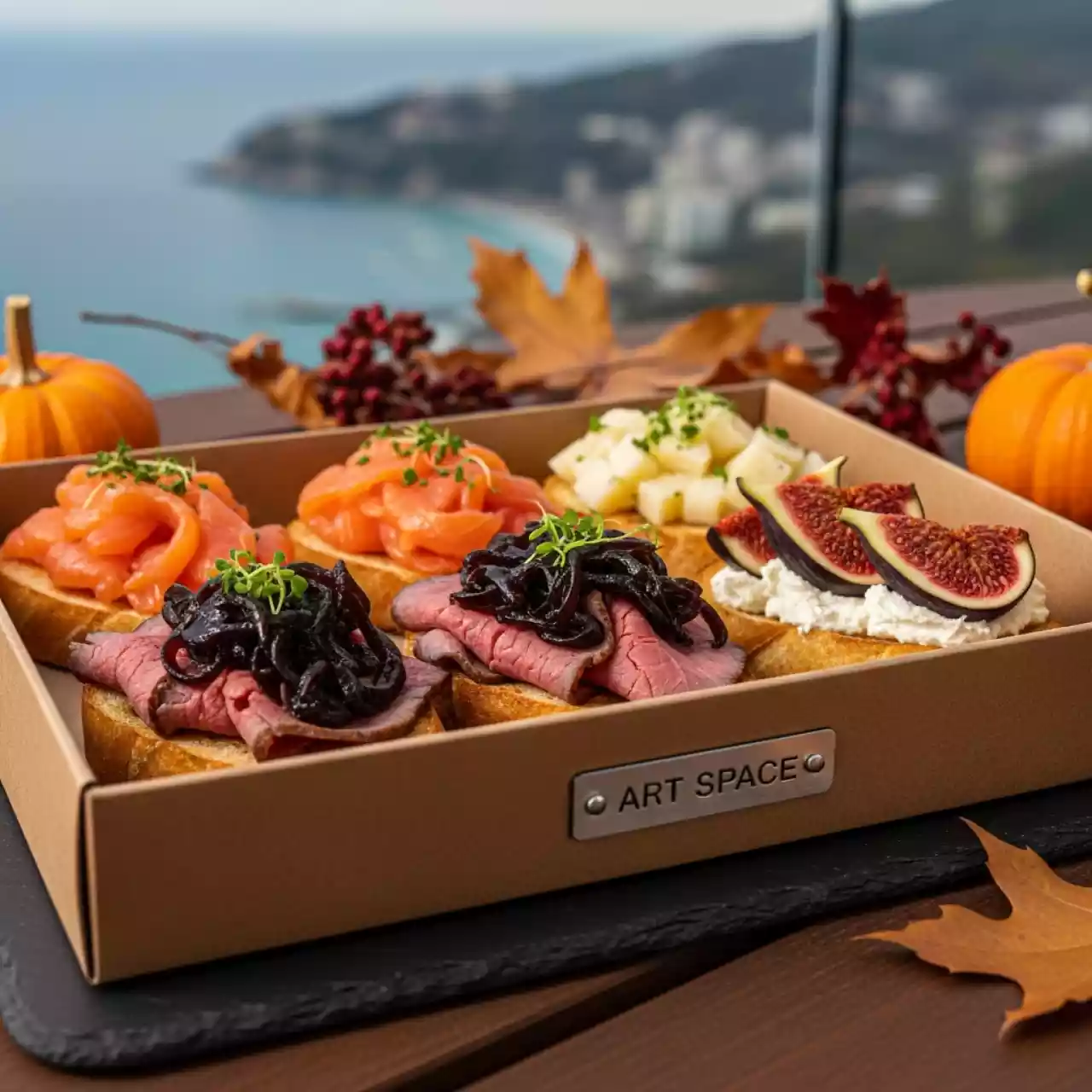 Аренда Гастробокс брускетты № 5 в Grand Karat Sochi — ART SPACE