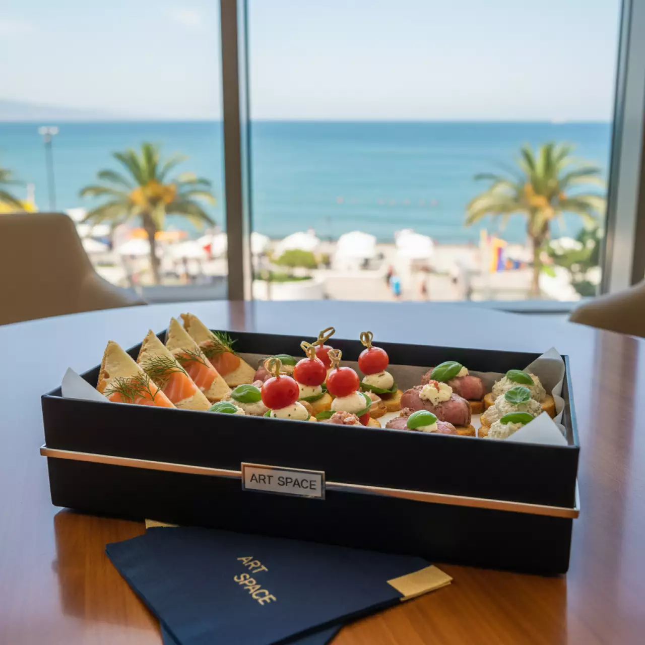 Аренда Гастробокс канапе № 8 в гранд-отеле «Жемчужина» — ART SPACE