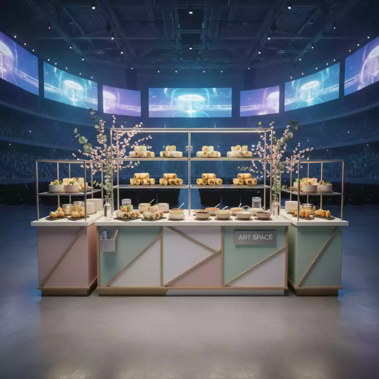 Аренда Гастрономическая станция спринг роллы в Сириус Арене — ART SPACE