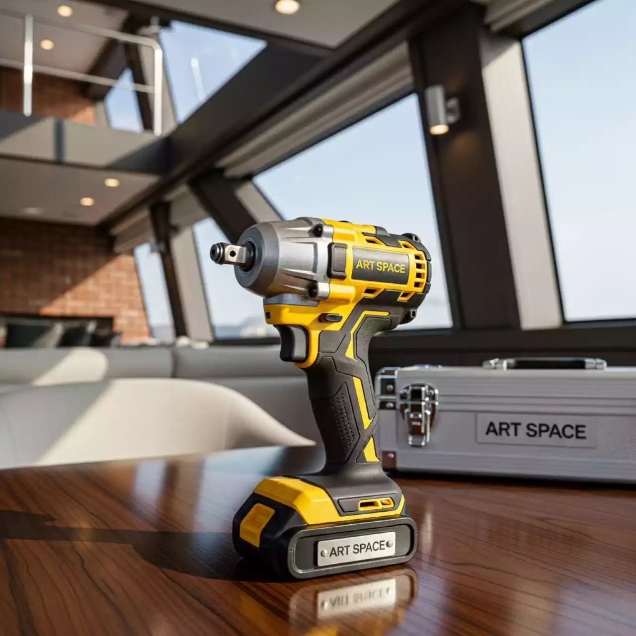 Аренда Гайковерт аккумуляторный ударный бесщеточный Hanskonner HCD 18100S на VIP теплоходе (Морпорт Сочи) — ART SPACE