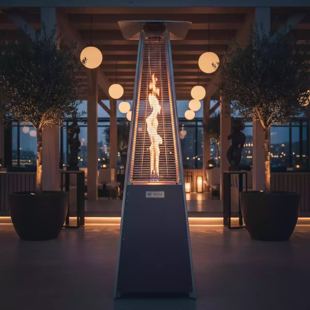 Аренда Газового Обогревателя-Пирамиды в Ресторане «Sanremo» — ART SPACE