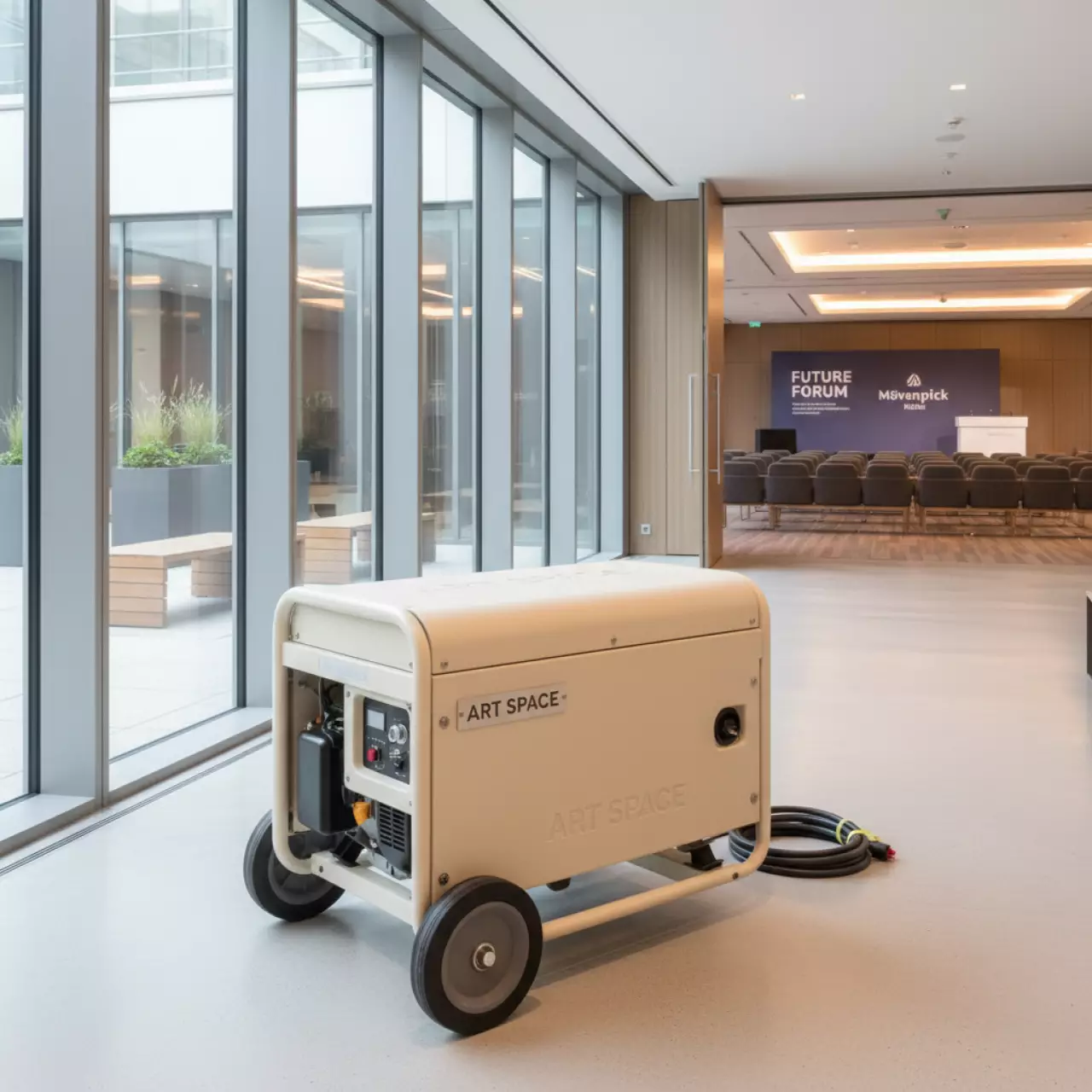 Аренда Генератор бензиновый Fubag BS 3300 A ES 3 кВт в Mövenpick Hotel — ART SPACE