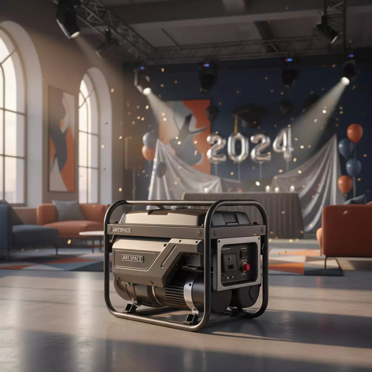 Аренда Генератор бензиновый Svarog YK1900i в ледовой арене «Шайба» — ART SPACE