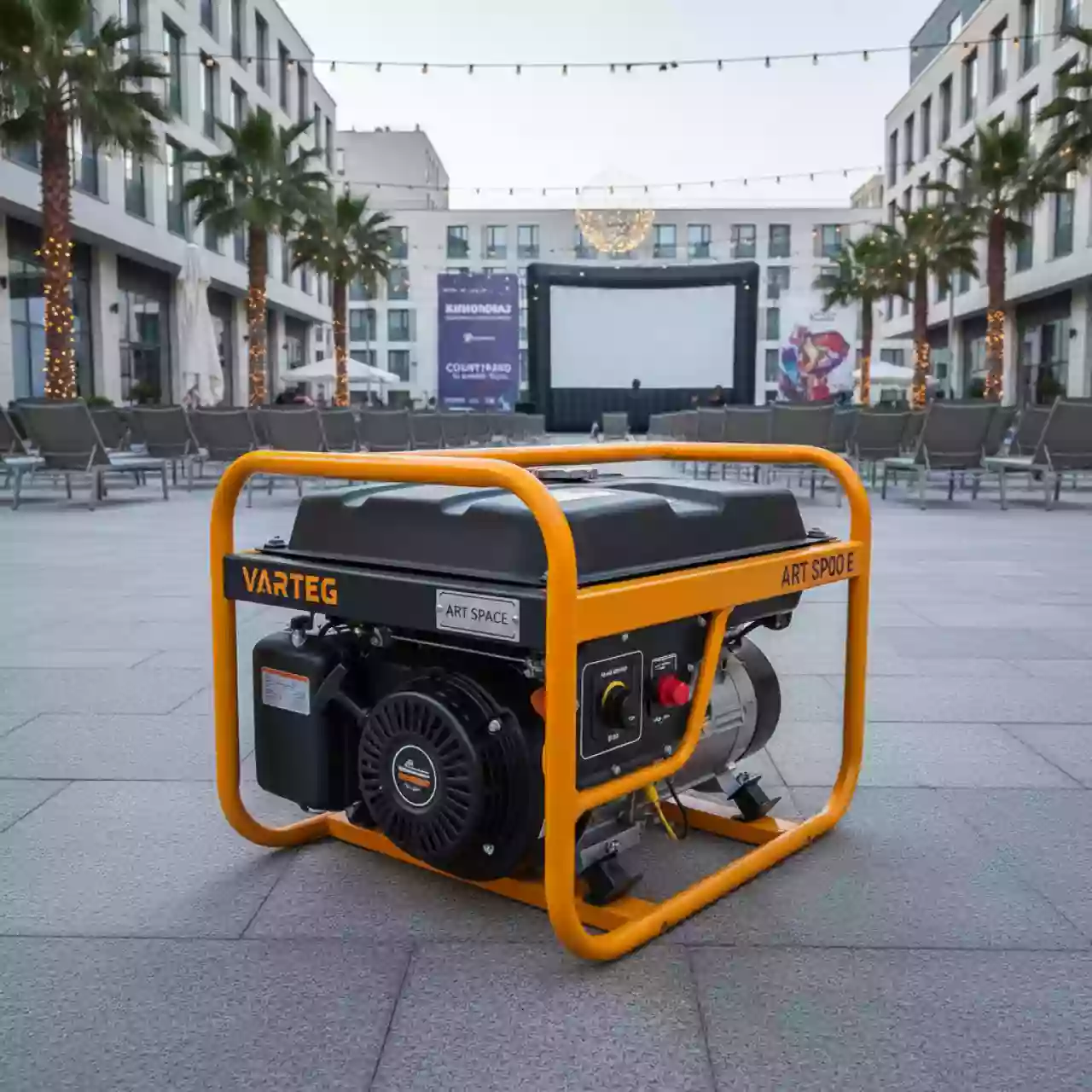 Аренда Генератор бензиновый Varteg G 3500 E электростартер 30 кВт 220 В Courtyard by Marriott Sochi — ART SPACE