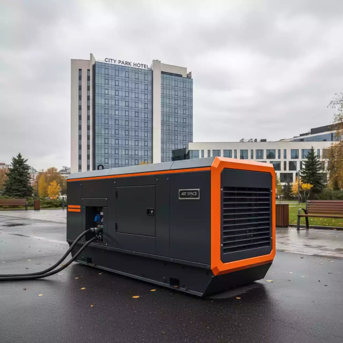 Аренда Генератор дизельный 80 кВт DCA в City Park Hotel Sochi — ART SPACE