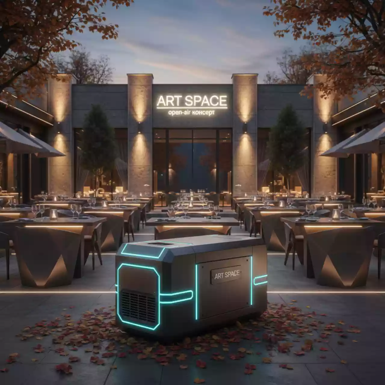 Аренда Генератор дизельный DCA 160 кВт в ресторане «Brunello» — ART SPACE