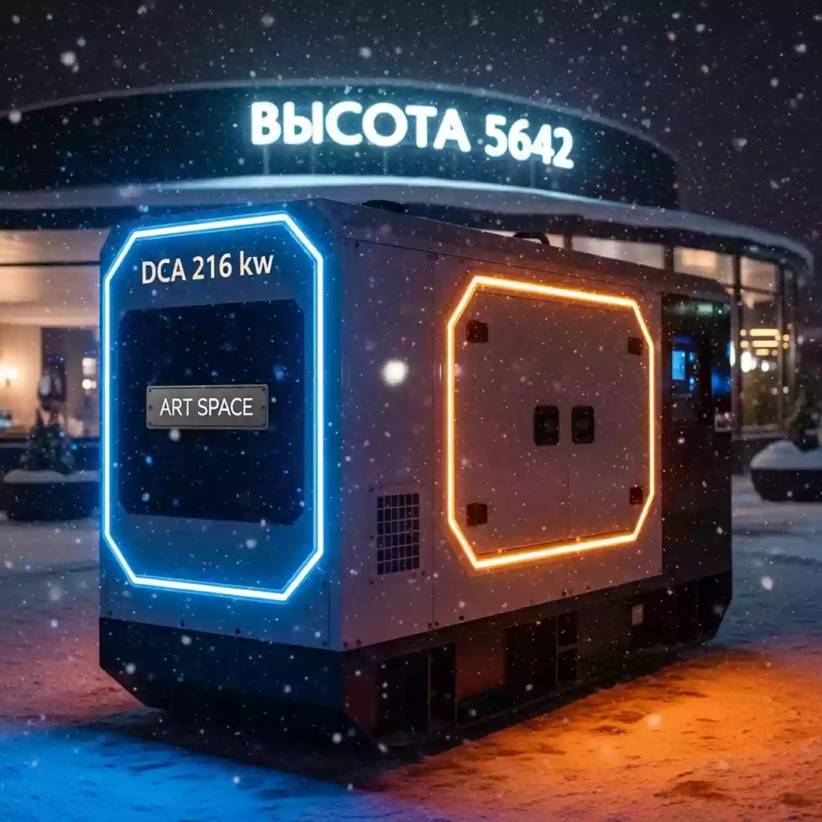 Аренда Генератор дизельный DCA 216 кВт в ресторане «Высота 5642» — ART SPACE