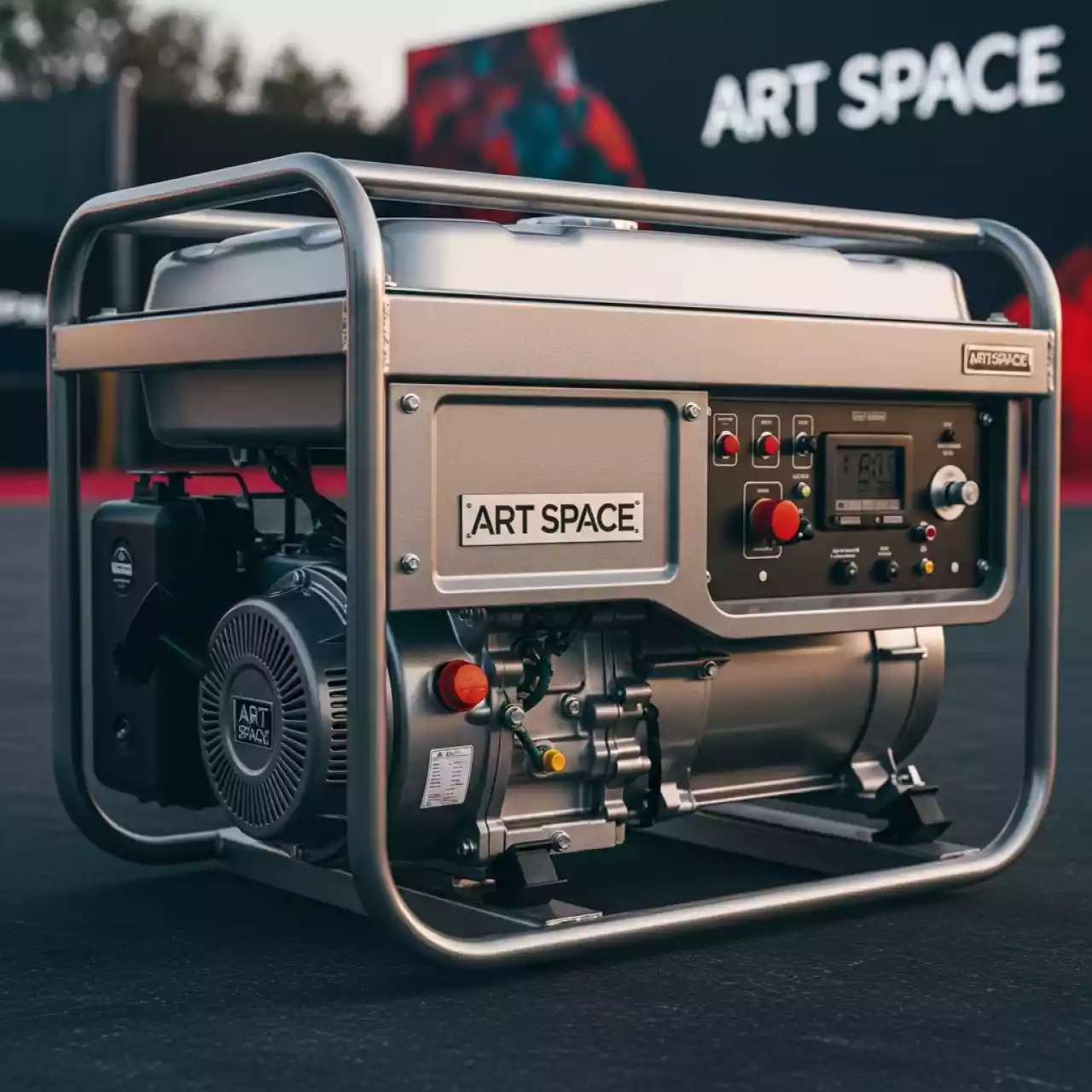 Аренда Генератор электричества бензиновый Huter 7 кВт в Red Arena — ART SPACE