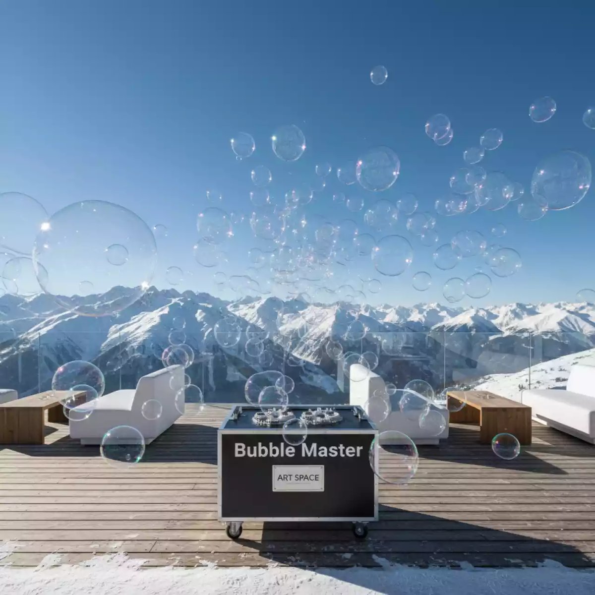 Аренда Генератор мыльных пузырей Bubble Master на площадке Rosa Peak (2320м) — ART SPACE