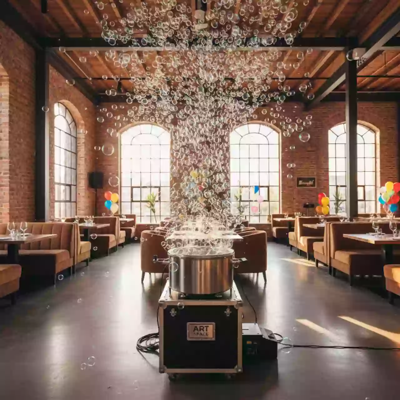 Аренда Генератор мыльных пузырей Involight BM 300 в ресторане «Brunello» — ART SPACE