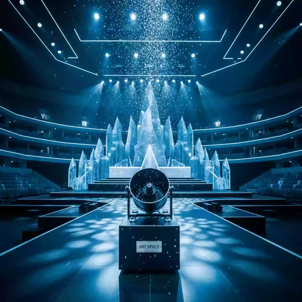 Аренда Генератор снега для концерта в Ледовом дворце «Айсберг» — ART SPACE