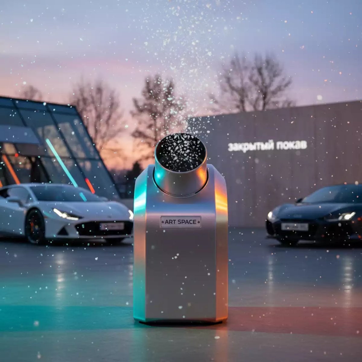 Аренда Генератор снега для мероприятия на Сочи Автодроме — ART SPACE