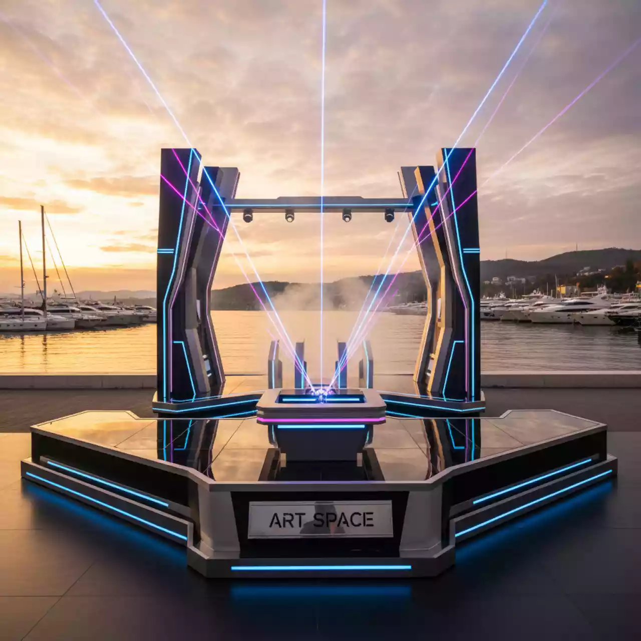 Аренда Генератор тумана Hazer Martin Jem Stage Hazer II на парусной регате (Сочи) — ART SPACE