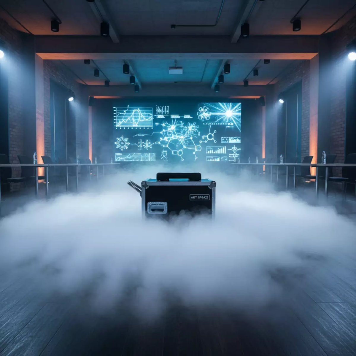 Аренда Генератор тяжелого дыма на мероприятие в Mövenpick Hotel — ART SPACE