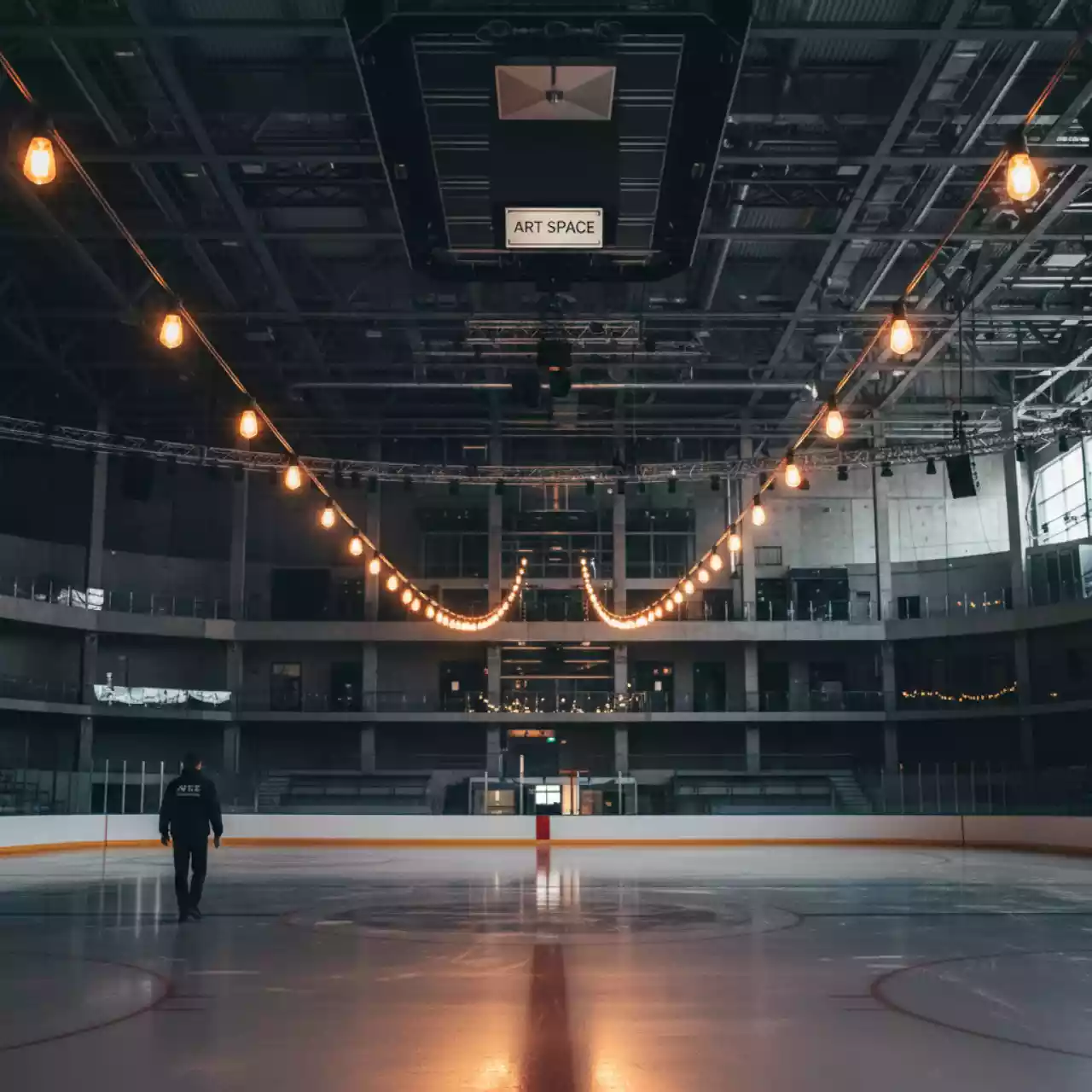 Аренда Гирлянда ретро теплая 7 м в ледовой арене «Шайба» — ART SPACE