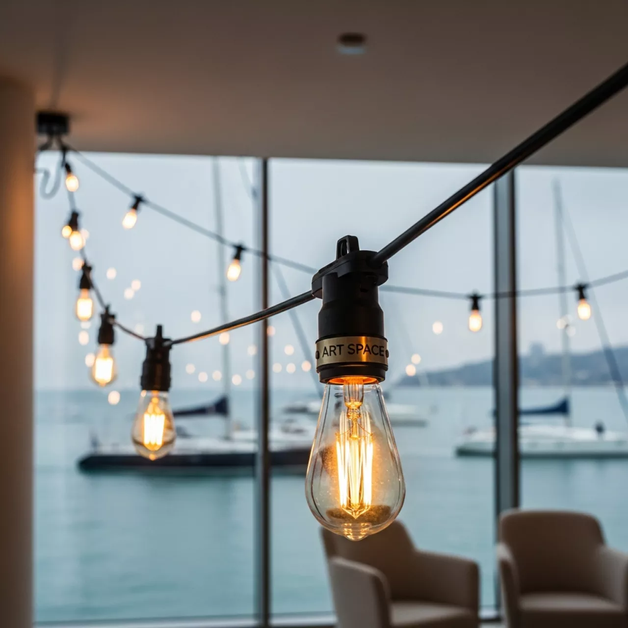 Аренда Гирлянда с лампочками 20 м 4169BK на парусной регате (Сочи) — ART SPACE