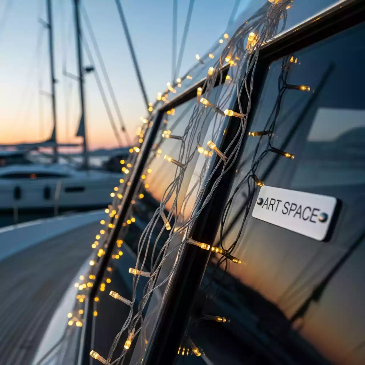 Аренда Гирлянда "Волосы ангела" 4 м 40 LED на парусной регате (Сочи) — ART SPACE