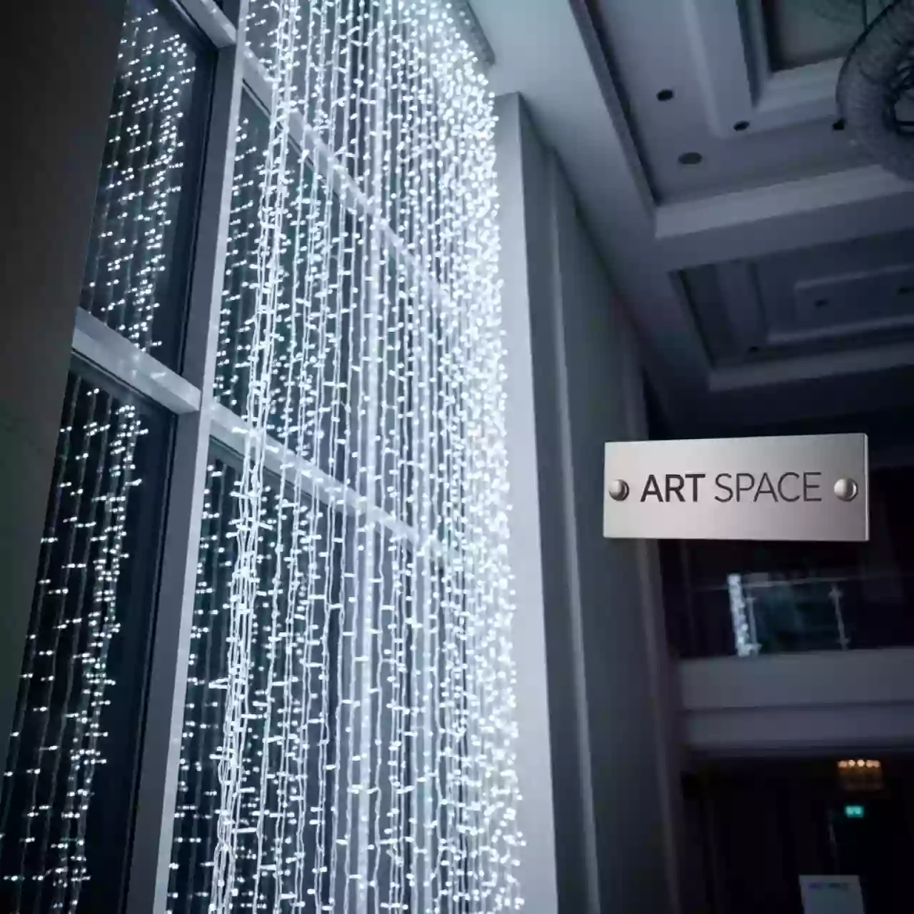 Аренда Гирлянда занавес электрическая 160 ламп холодный белый Winter Glade в Radisson Blu Resort & Congress Centre — ART SPACE