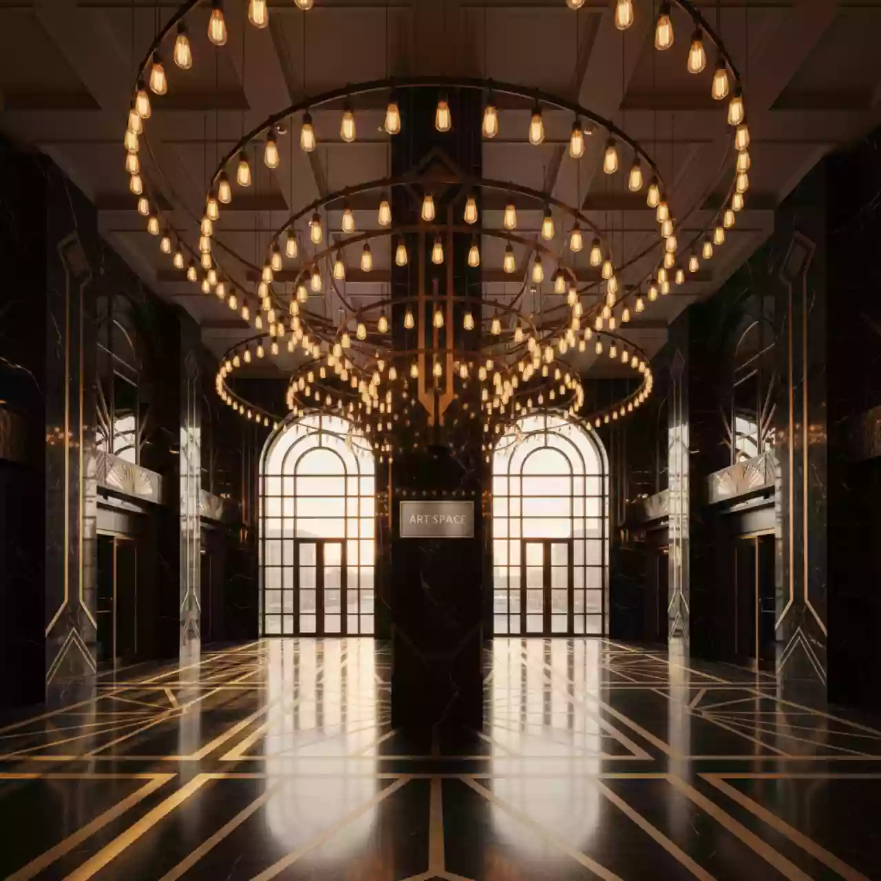 Аренда Гирлянды ретро с лампами накаливания в Panorama by Mercure — ART SPACE