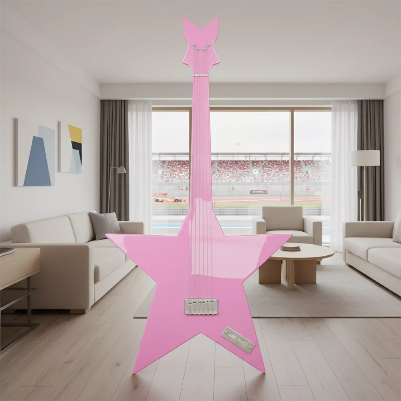 Аренда Гитара звездочка розовая в отеле «Богатырь» — ART SPACE