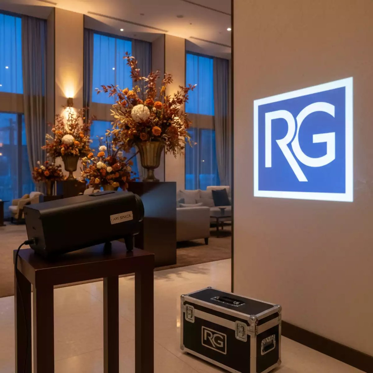 Аренда Гобо проектор светодиодный 300 Вт в Rodina Grand Hotel & SPA — ART SPACE