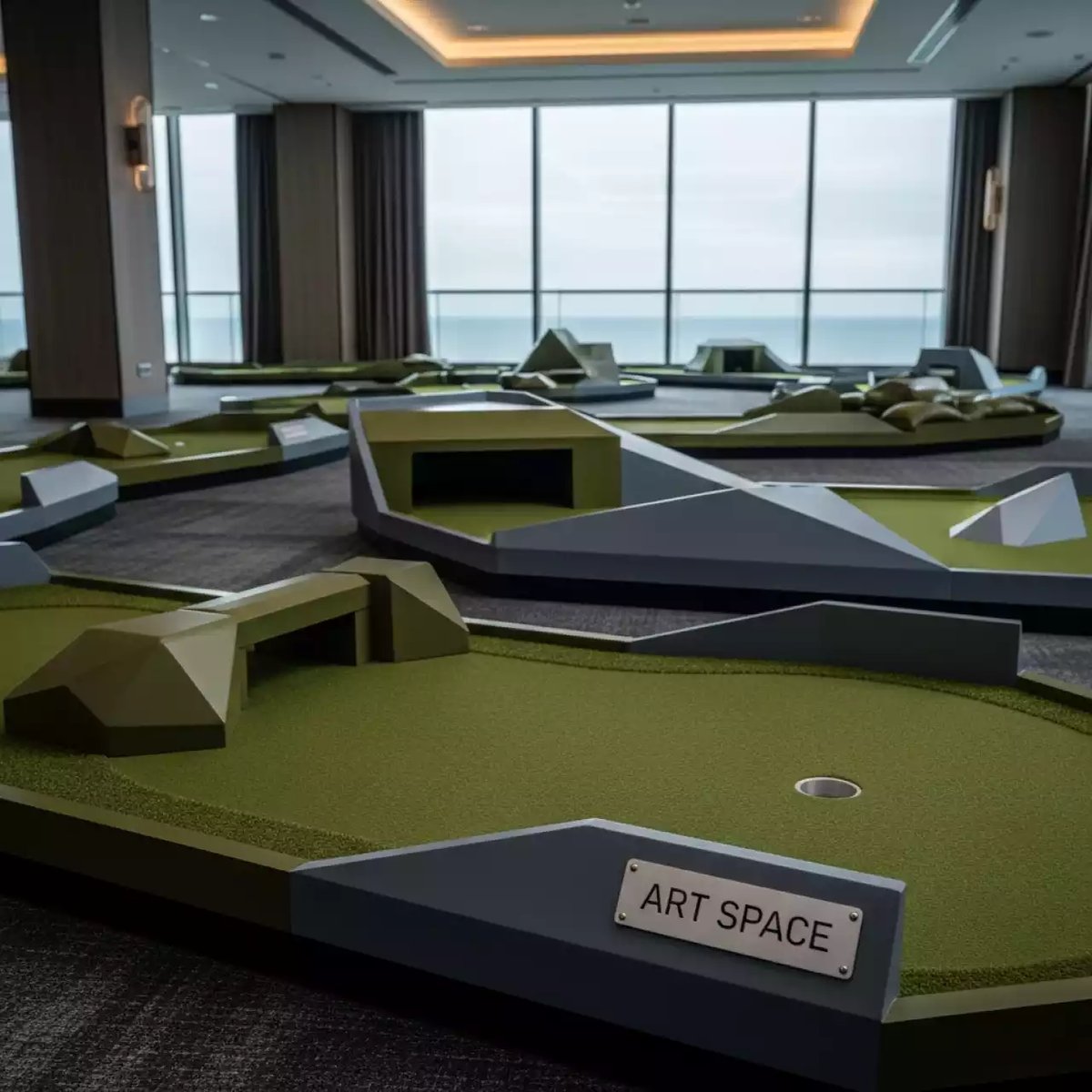 Аренда Гольф мини военный в комплексе Sea Galaxy — ART SPACE