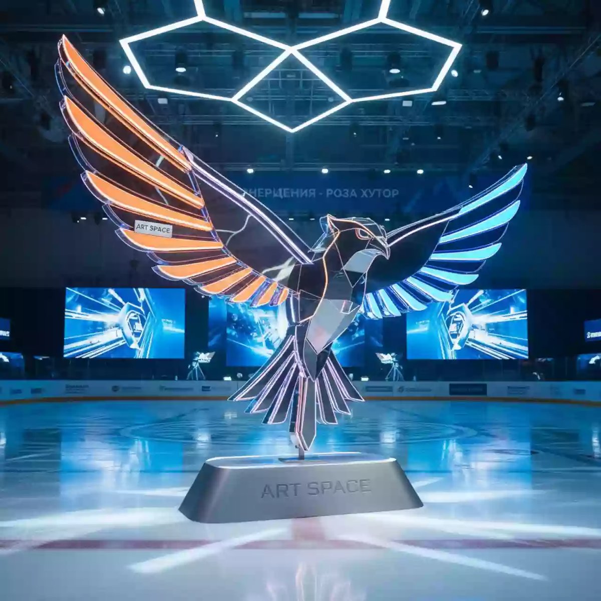 Аренда Голодные игры логос в ледовом дворце «Роза Хутор» — ART SPACE