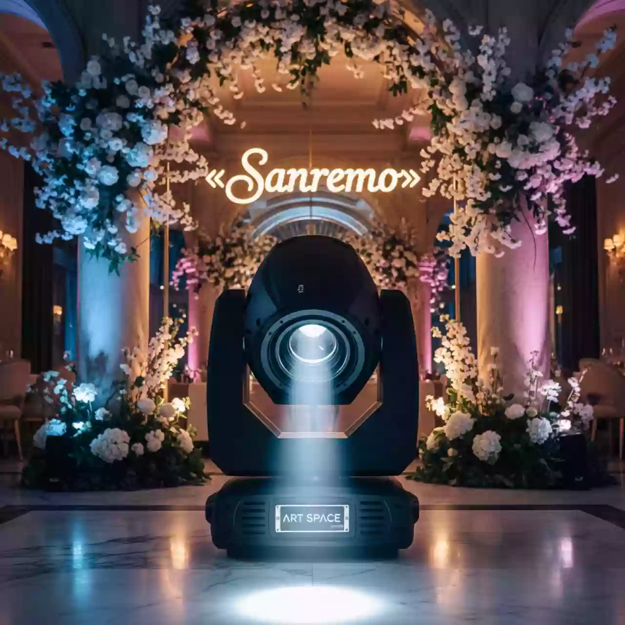 Аренда Голова вращающаяся LED spot в ресторане «Sanremo» — ART SPACE