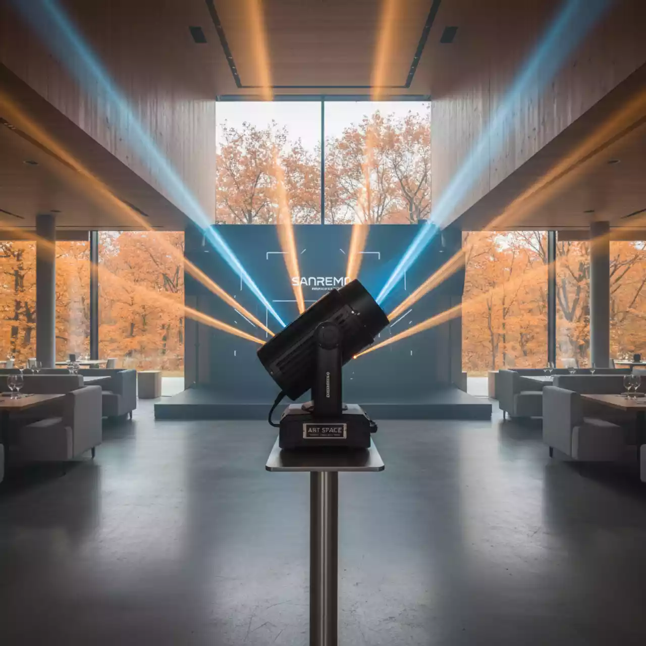 Аренда Голова вращающаяся Sharpy Beam в ресторане «Sanremo» — ART SPACE