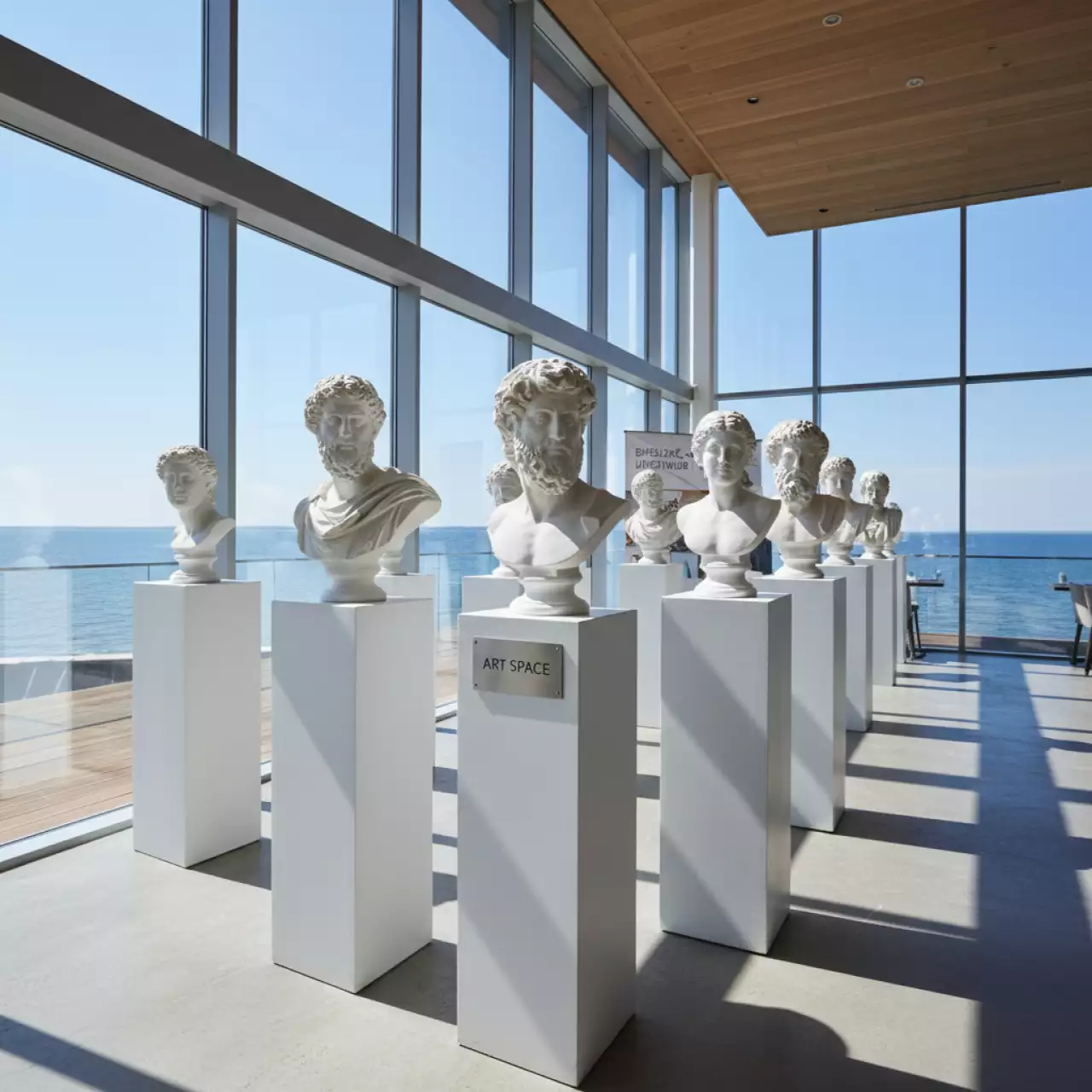 Аренда Головы гипсовые в ресторане «Voda» — ART SPACE