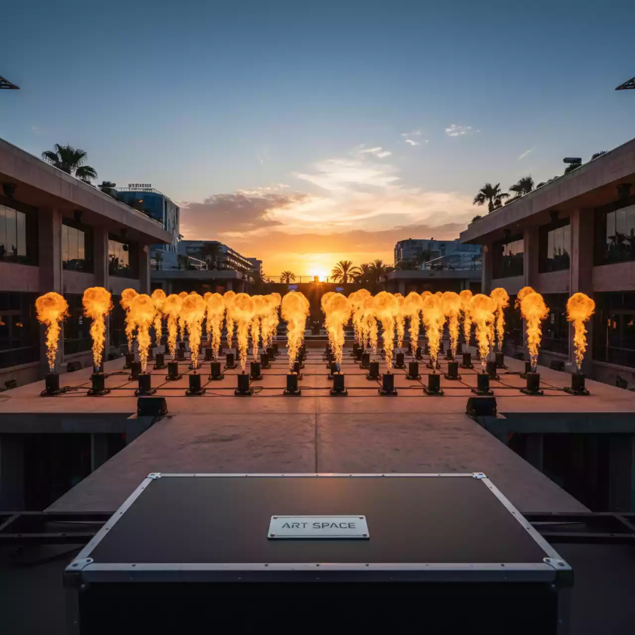 Аренда Горелки газовые Spray Fire Machine DMX в Sport Inn Hotel & Wellness — ART SPACE