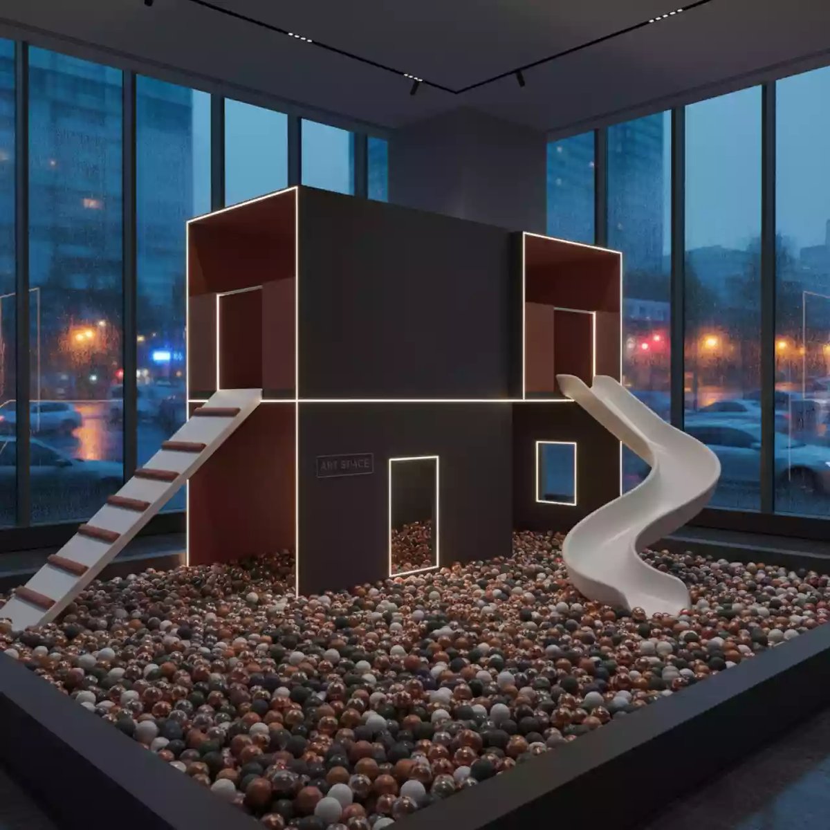 Аренда Горка с сухим бассейном Две комнаты в Mantera Supreme — ART SPACE