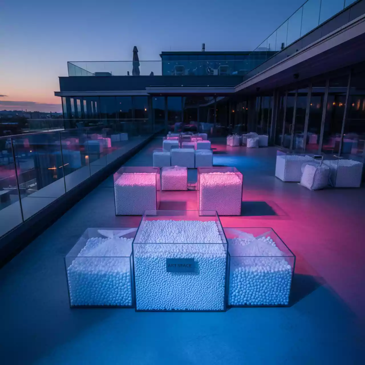 Аренда Гранулы пенополистирольные ПСБ С 0,4 м³ в ресторане «Высота 5642» — ART SPACE