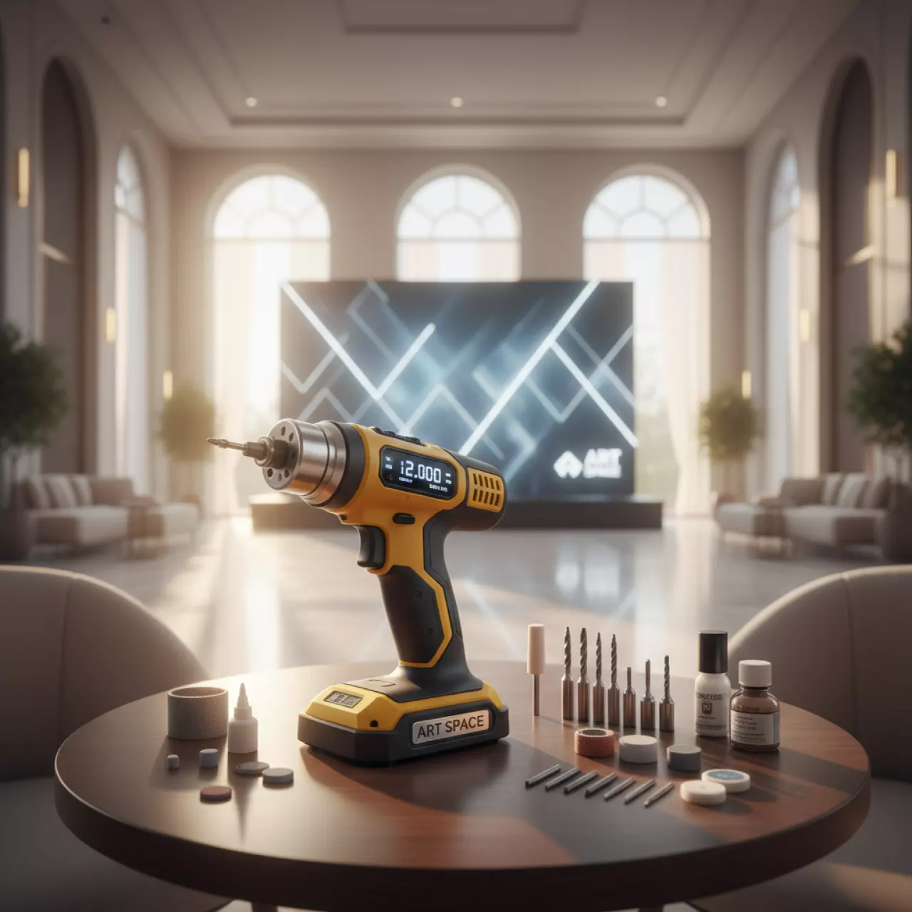 Аренда Гравер электрический аккумуляторный INGCO CMGLI 20011 в Imeretinskiy Hotel — ART SPACE